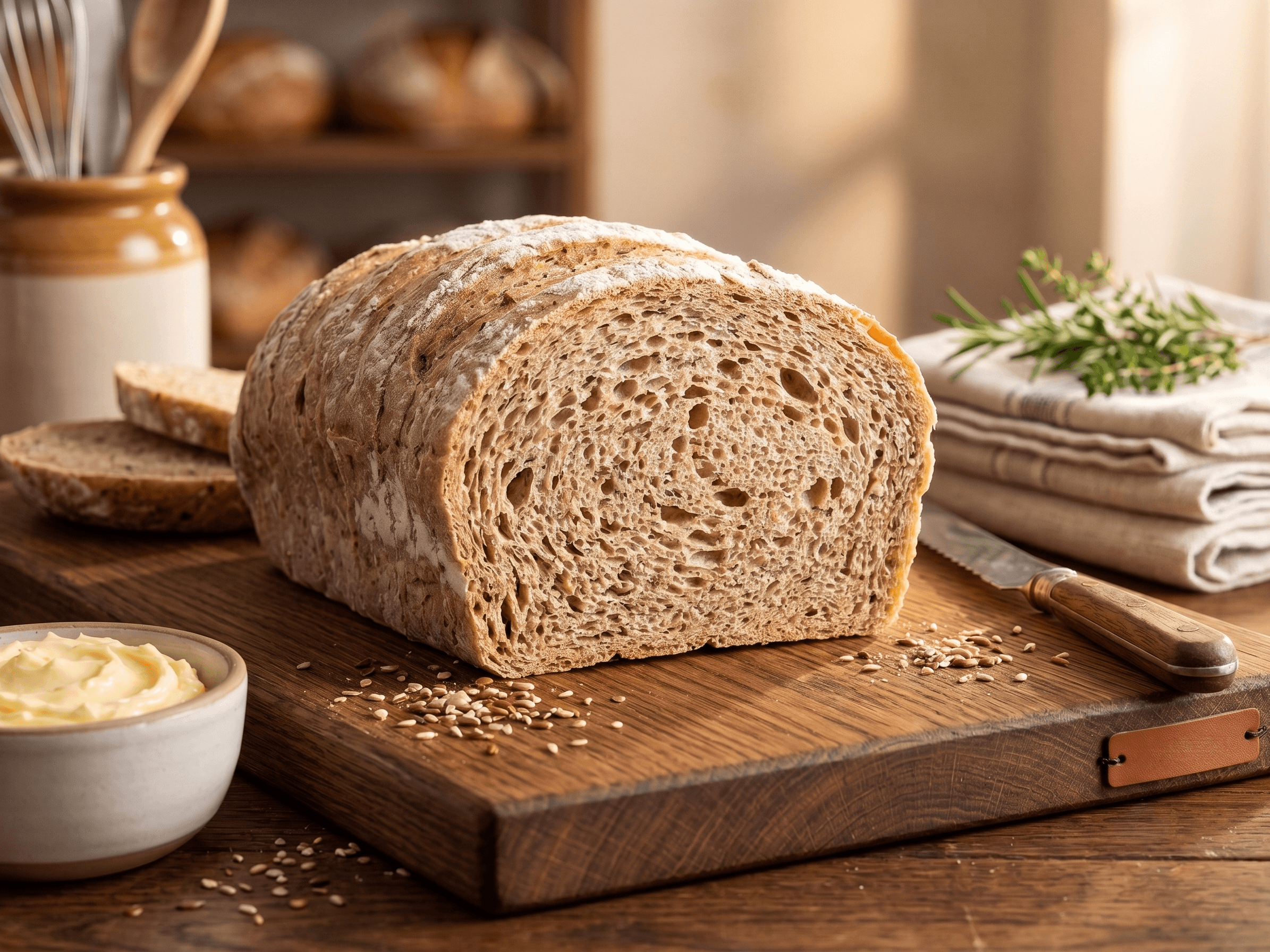 Pan de masa madre artesanal